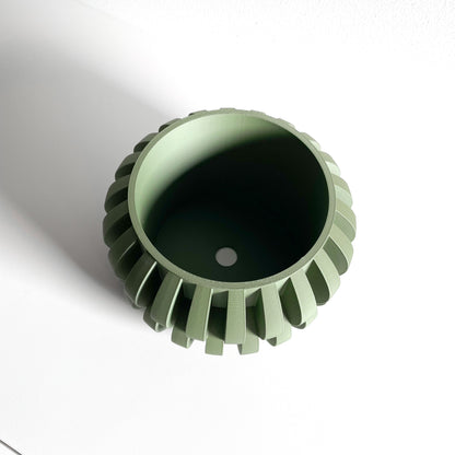 Decorative Planter Pot, Sculptural Indoor Plant Vessel, Desk Herb Organizer, Modern 3D Printed Bowl