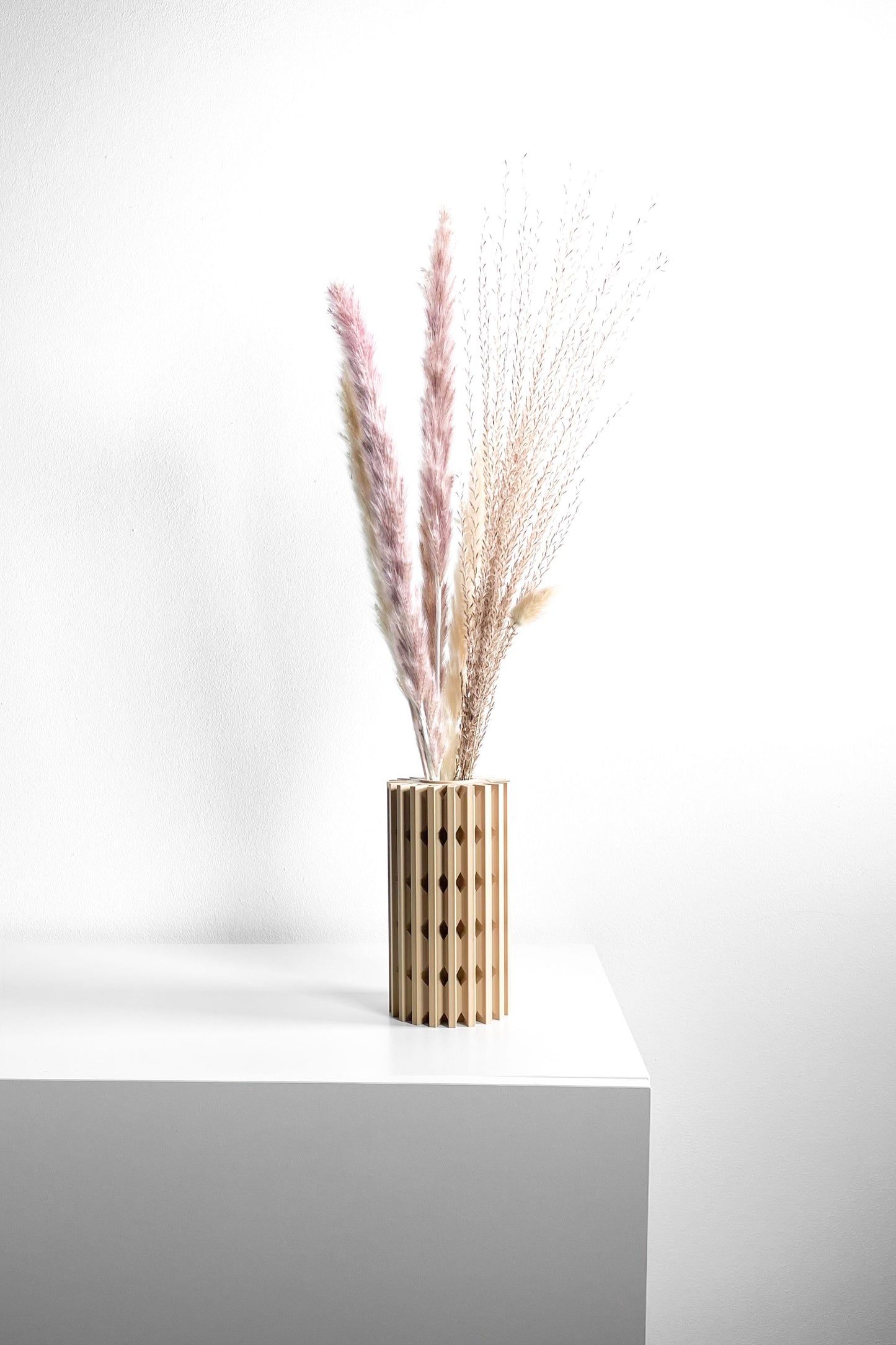 Vase, Geometric Modern Accent, Tabletop Mantel Organizer, Desktop Elegant Planter