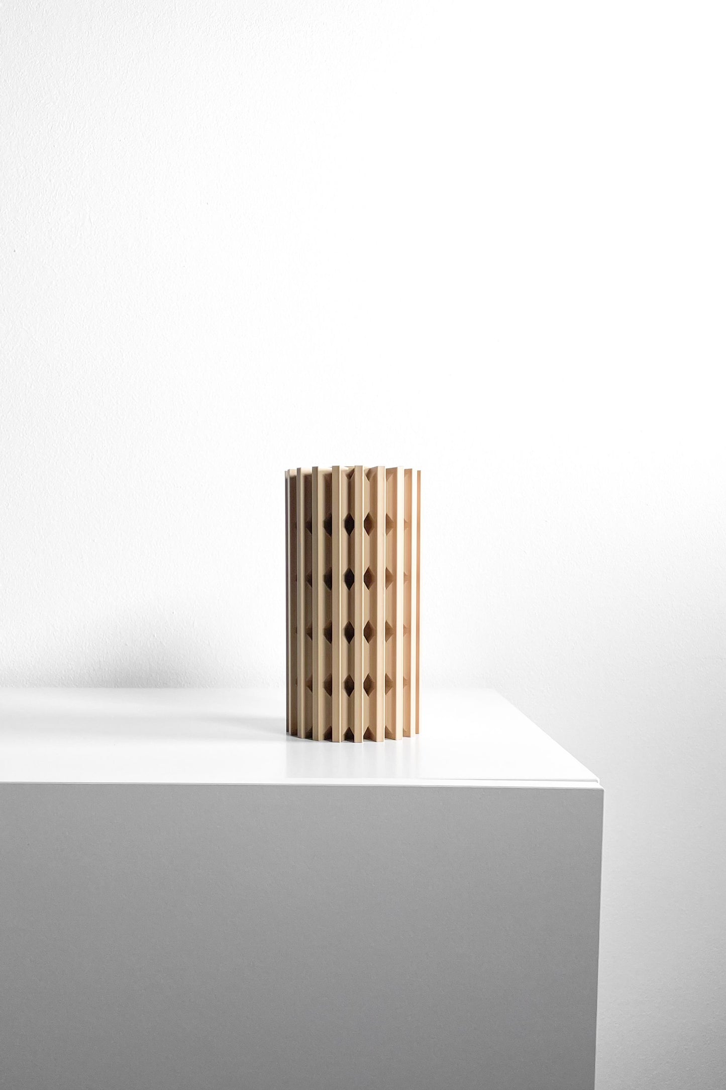 Vase, Geometric Modern Accent, Tabletop Mantel Organizer, Desktop Elegant Planter