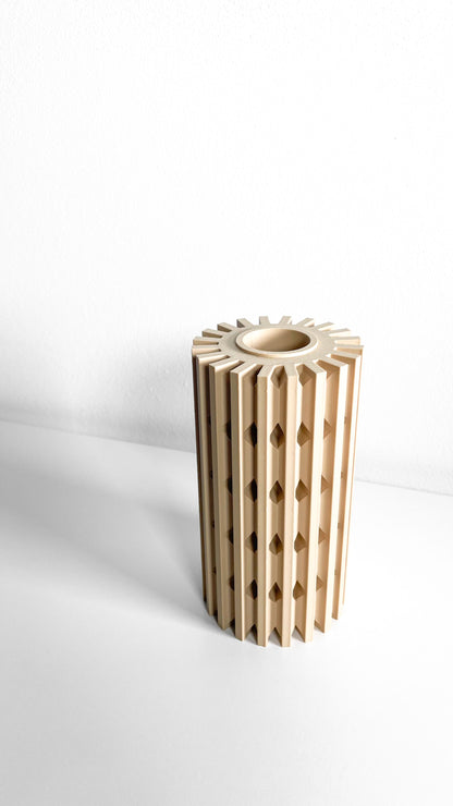 Vase, Geometric Modern Accent, Tabletop Mantel Organizer, Desktop Elegant Planter