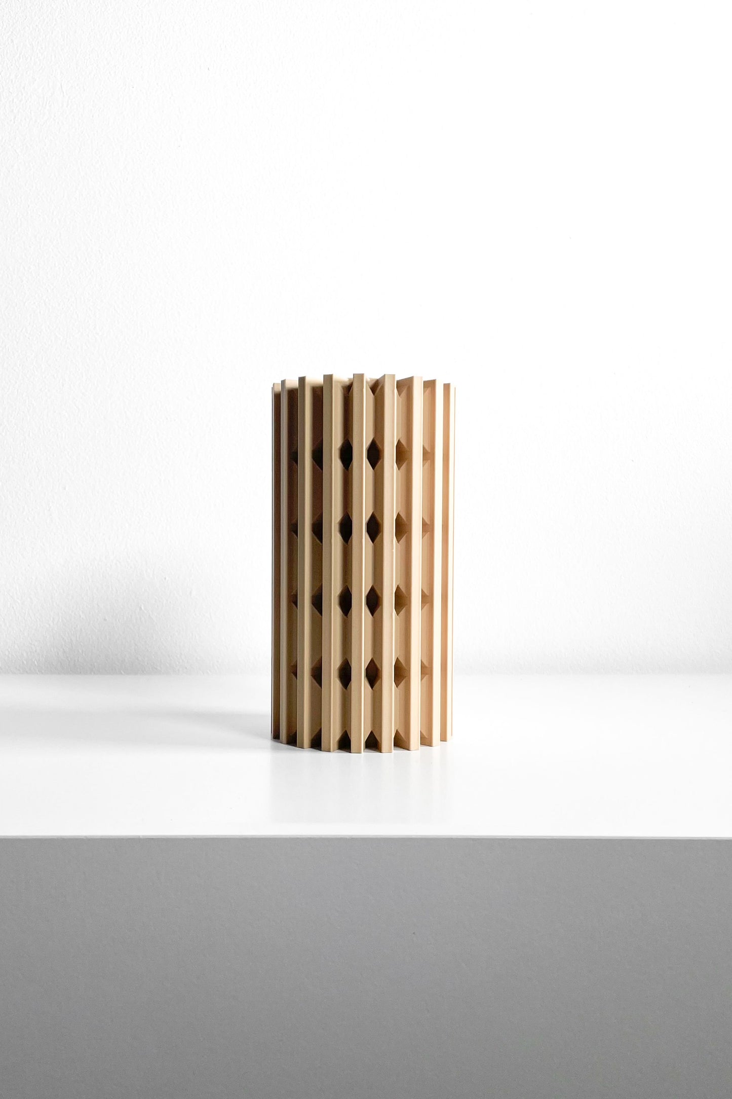 Vase, Geometric Modern Accent, Tabletop Mantel Organizer, Desktop Elegant Planter