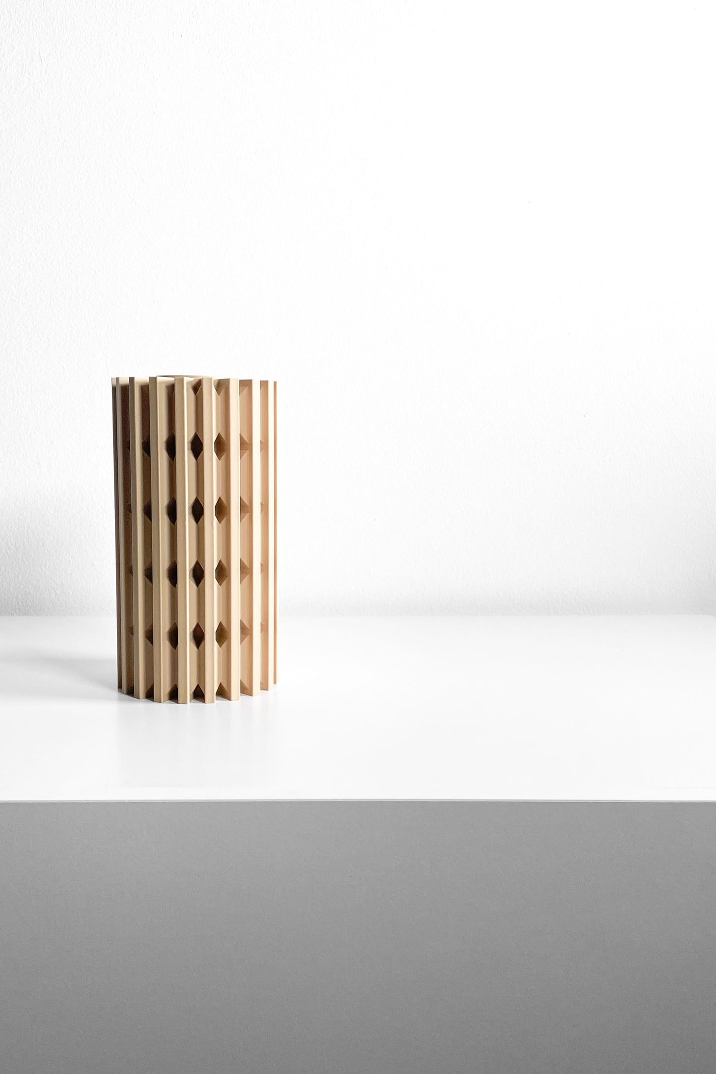 Vase, Geometric Modern Accent, Tabletop Mantel Organizer, Desktop Elegant Planter