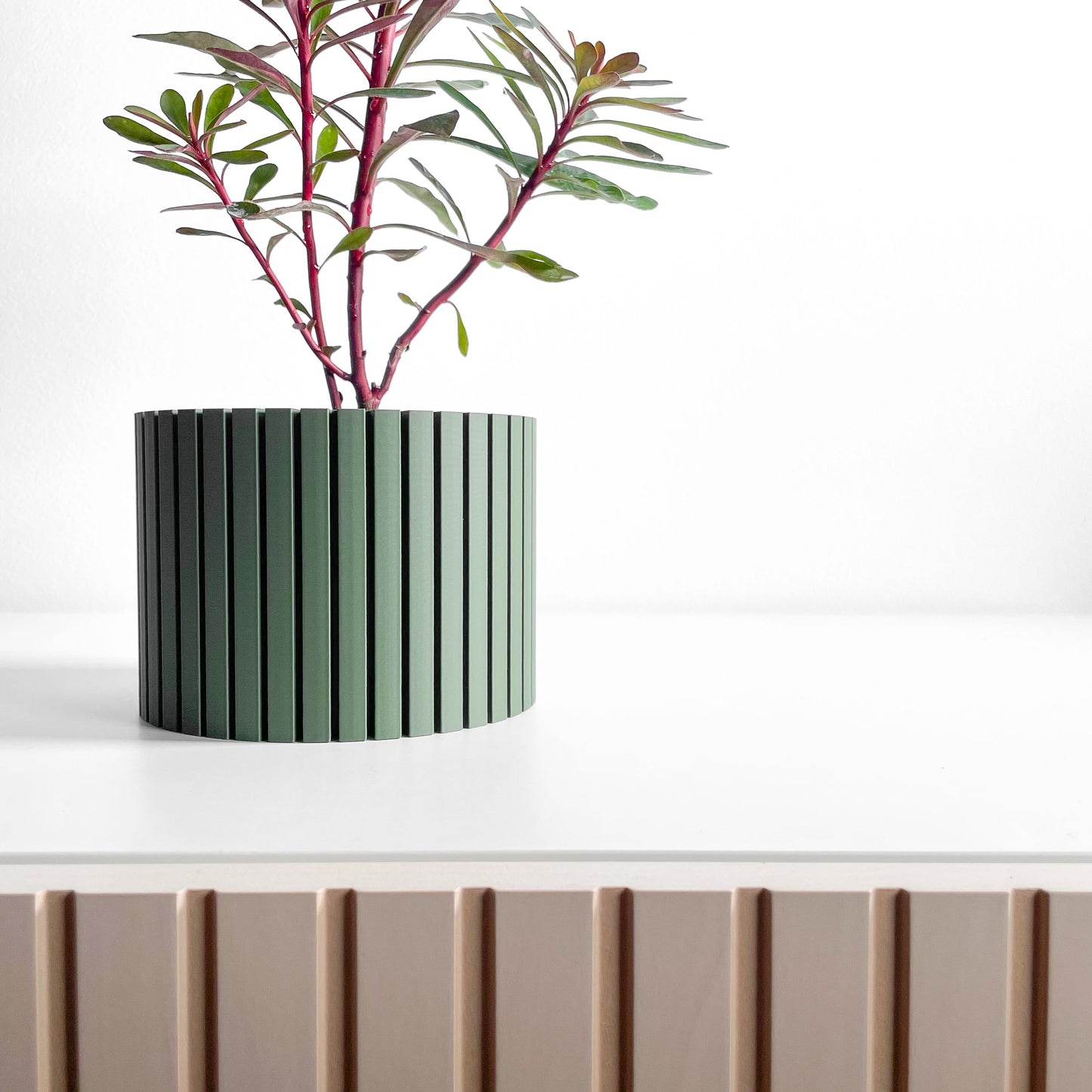 Succulent Planter, Sculptural Indoor Vessel, Geometric Desk Organizer, Herb Holder