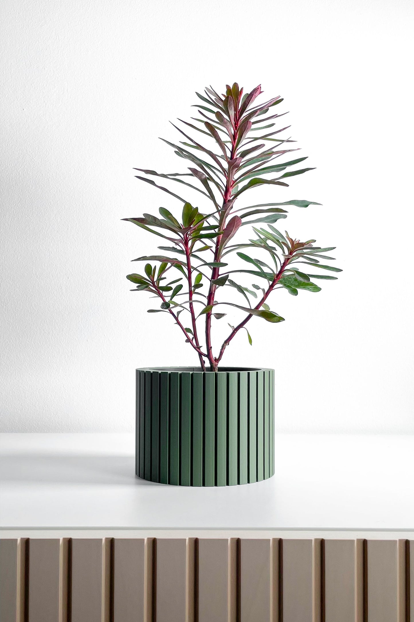 Succulent Planter, Sculptural Indoor Vessel, Geometric Desk Organizer, Herb Holder