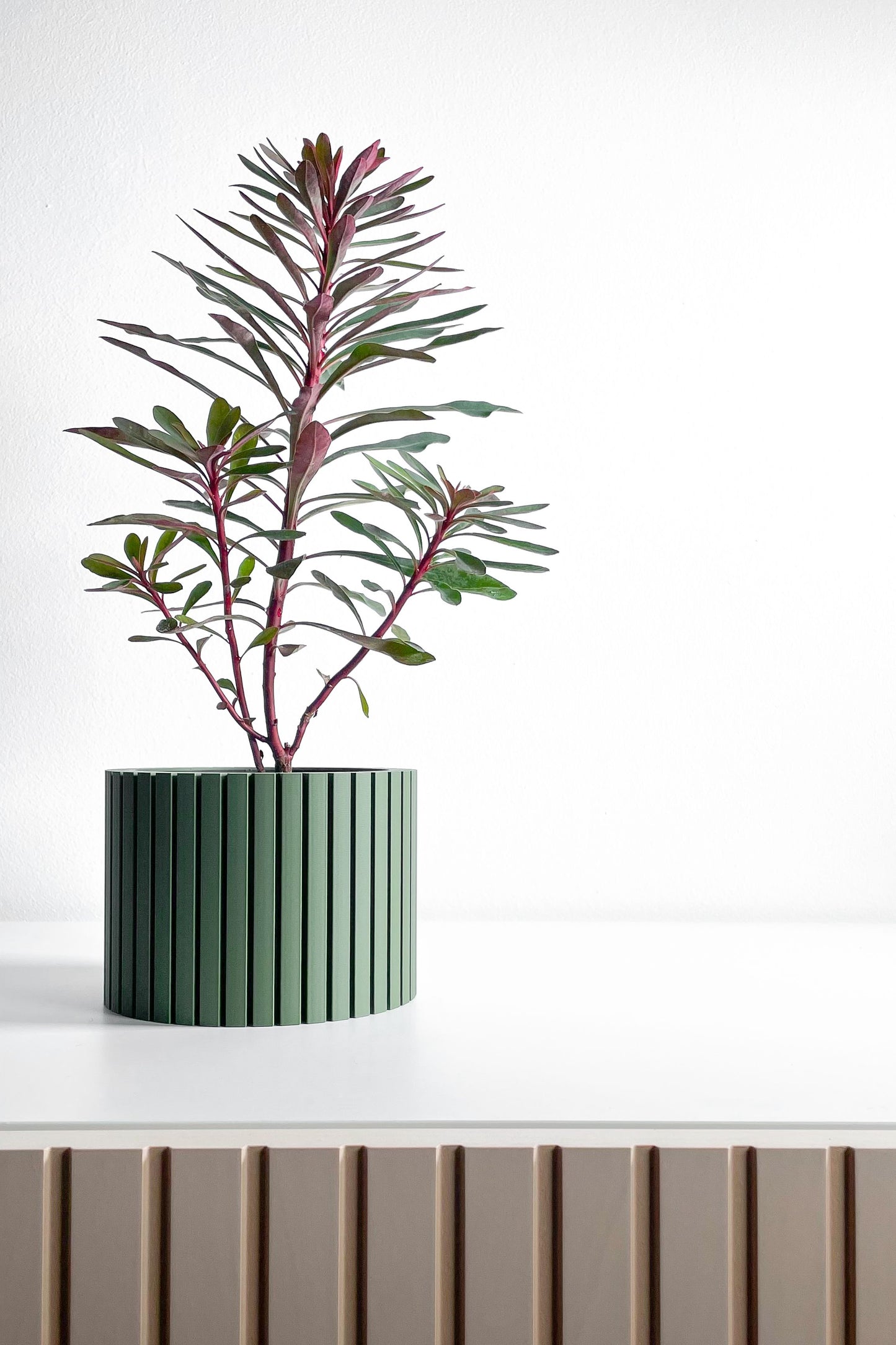 Succulent Planter, Sculptural Indoor Vessel, Geometric Desk Organizer, Herb Holder