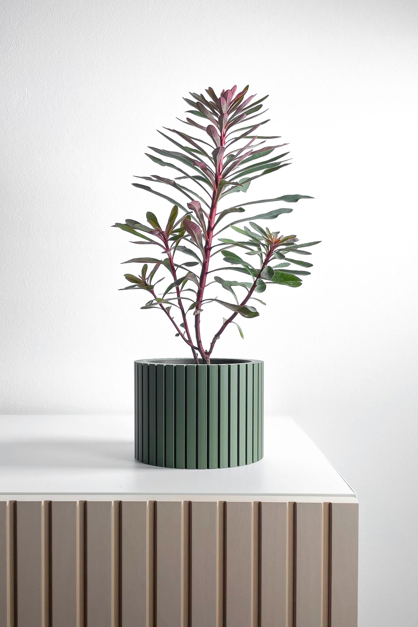 Succulent Planter, Sculptural Indoor Vessel, Geometric Desk Organizer, Herb Holder