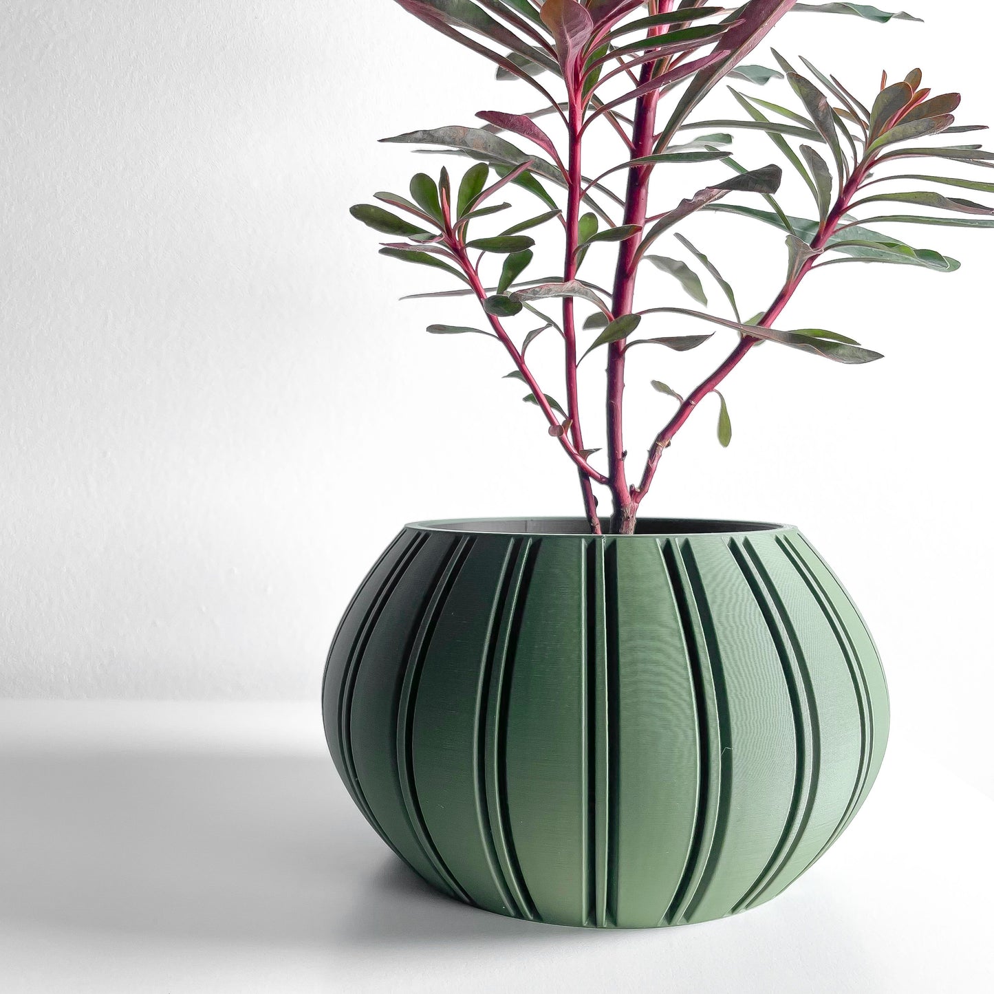 Japandi Style, Geometric Planter Pot, Stylish Succulent Holder, Indoor Herb Container, Desk Organizer, Minimalist