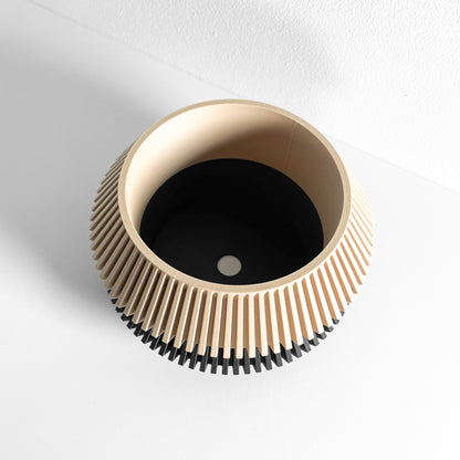 Geometric Artistic Planter Pot, Sculptural Succulent Vessel, Stylish Herb Container, Original Desk Accent, Nordic