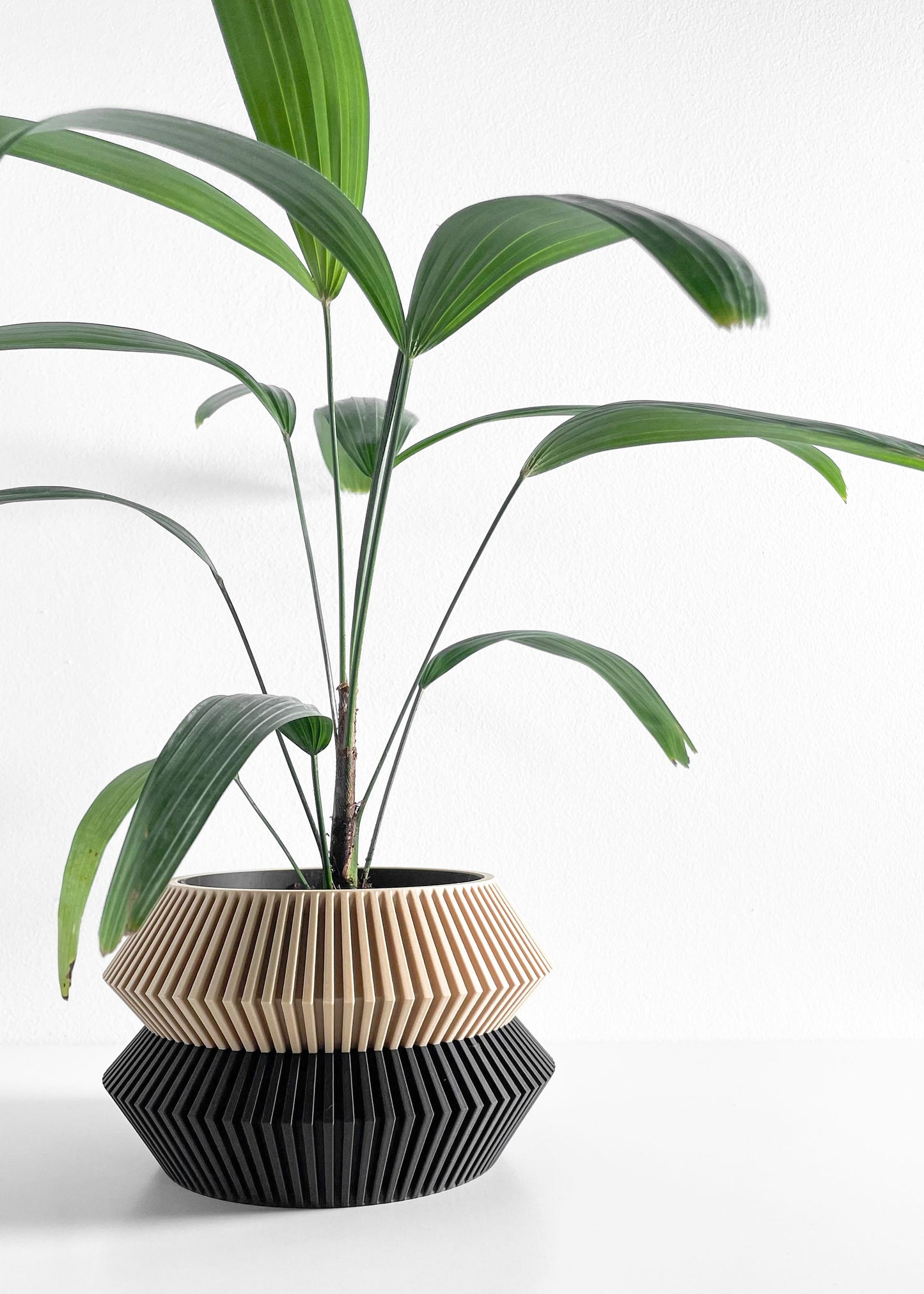 Geometric Artistic Planter Pot, Sculptural Succulent Vessel, Stylish Herb Container, Original Desk Accent, Nordic