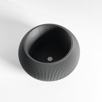 planter pot, sculptural indoor container, greenery holder, elegant desktop organizer