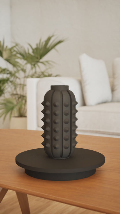 Spiky Vase, Abstract Tabletop Flower Holder, Organic Modern Decorative Sculpture