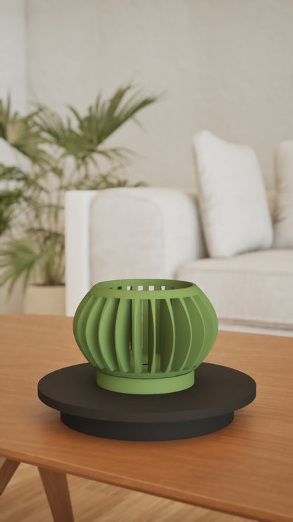 Orchid Planter, Sculptural Root Viewing Lattice Vase, Minimalist Windowsill Accent