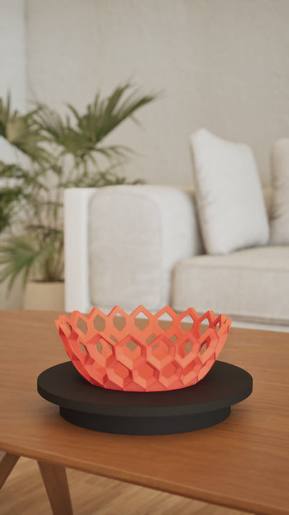 Hexagonal Storage Bowl, Countertop Organizer, Desktop Catchall, Versatile Fruits Holder