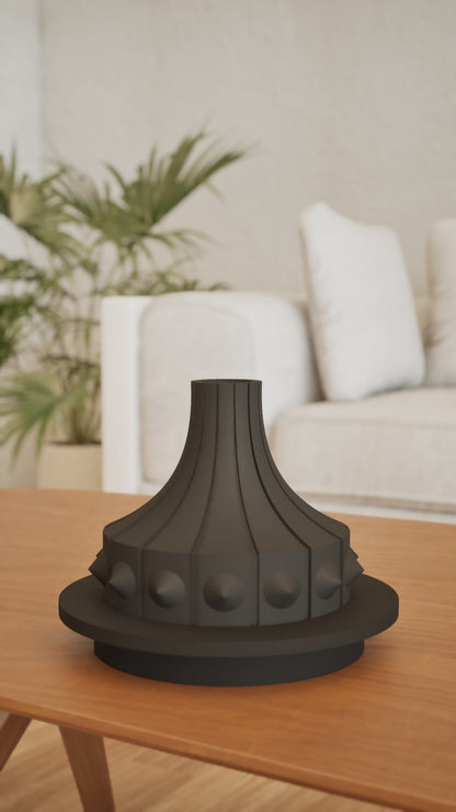 Modern Sculptural Vase, Minimal Flower Holder, Contemporary Table Decor Display