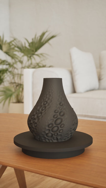 Table Vase, Pearlescent Vessel, Flower Holder, Diningroom Accent Elegant Finishing