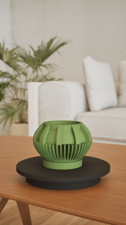 Succulent Planter, Minimalist Desk Pot, Herb Container, Contemporary Office Accent