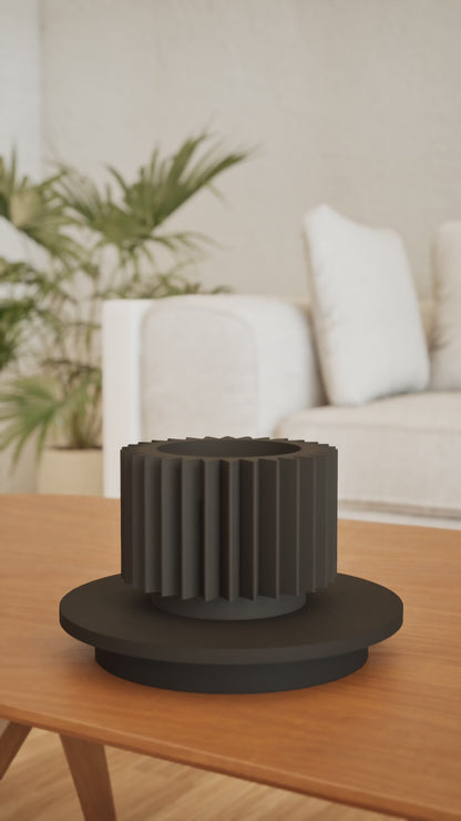 Indoor Planter Pot, Succulent Herb Organizer, Contemporary Deskside Plant Showcase