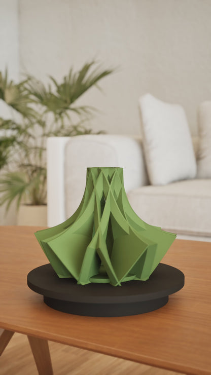 Modern Vase, Minimalist Tabletop Decor, Elegant Dried Bouquet Display Centerpiece