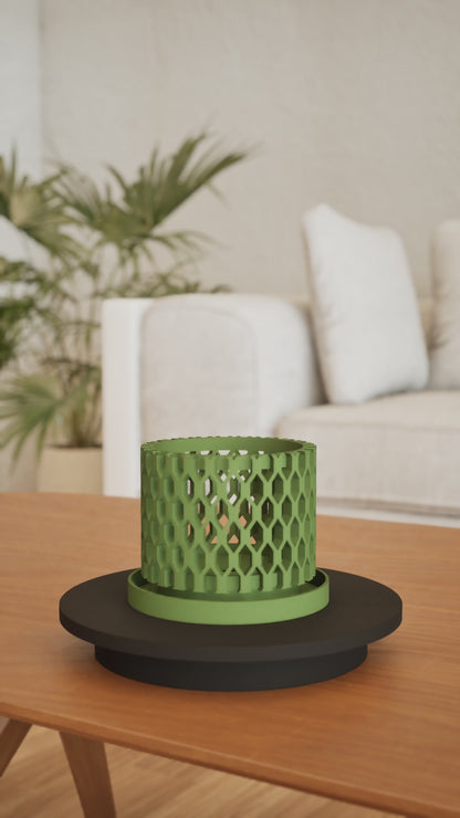 Orchid Pot, Root-view Planter, Windowsill-display, Minimalist Shelf-organizer, Breathable Elegant