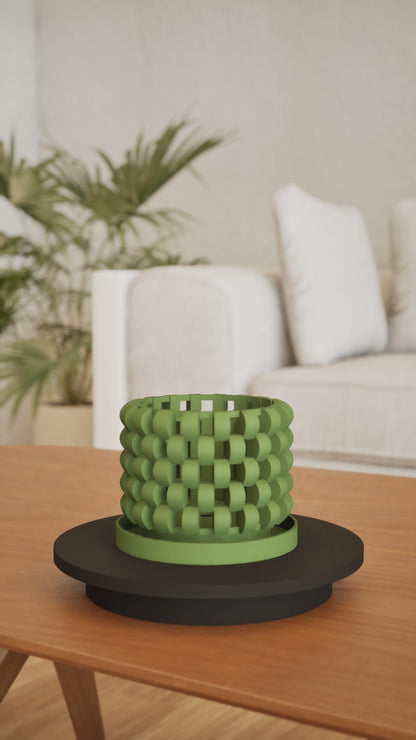 Orchid Pot, Root-Viewing Windowsill Planter, Contemporary Sculptural Centerpiece, Air-Pruning