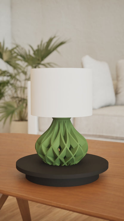 Table Lamp, Workstation Light, Bedside Accent, Ambient Nightstand Lighting Minimal Contemporary