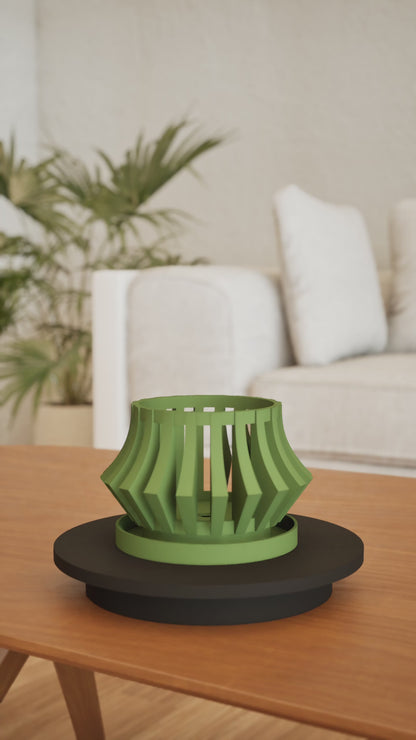 Orchid Pot, Sculptural Ventilated Planter, Root View BotanicalDisplay Organizer.