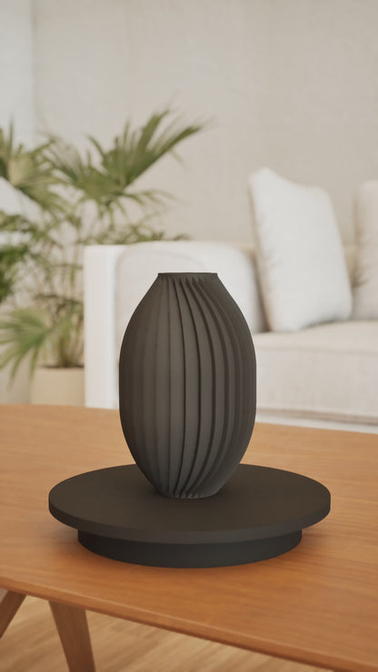 Scandinavian Vase, Geometric Flower Holder, Modern Tabletop Accent, Minimalist Display