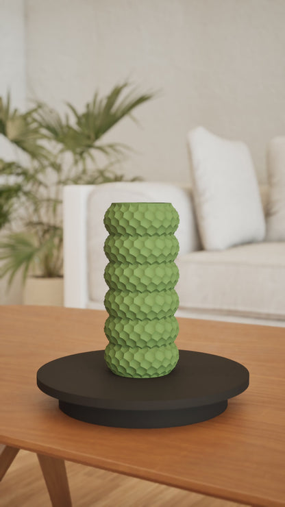 Geometric Vase, Tall Vase, Minimalist Home Decorative Flower Container, Floor Decor, Single Stem Holder