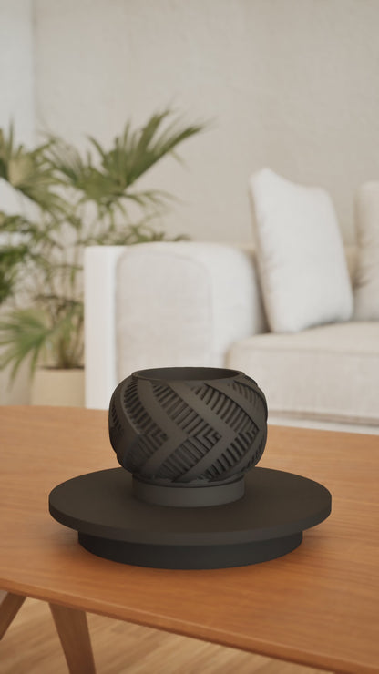 Modern Planter Pot, Sleek Minimalist Indoor Succulent Container, Portable Container, Durable, Easy Care