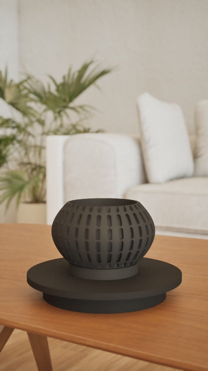 Planter Pot, Modern Tabletop Herb Holder, Succulent Vessel, Workstation Organizer