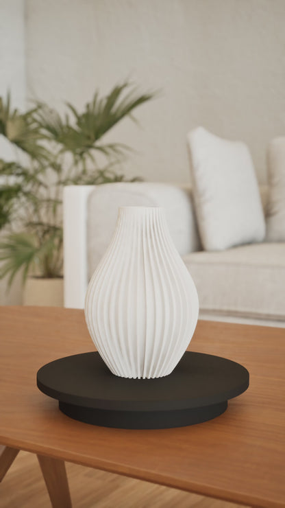 Vase, Contemporary Tabletop Flower Holder, Mantel Accent, Preserved Stems Showpiece, Nordic Style Vase