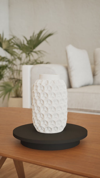 Modern Vase, Minimalist Sculptural Elegant Flower Holder, Desk Accent, Slim Small Flower Arrangement