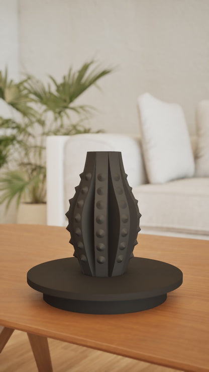 Modern Vase, Minimalist Sculptural Centerpiece, Contemporary Flower Holder, Desk Planter