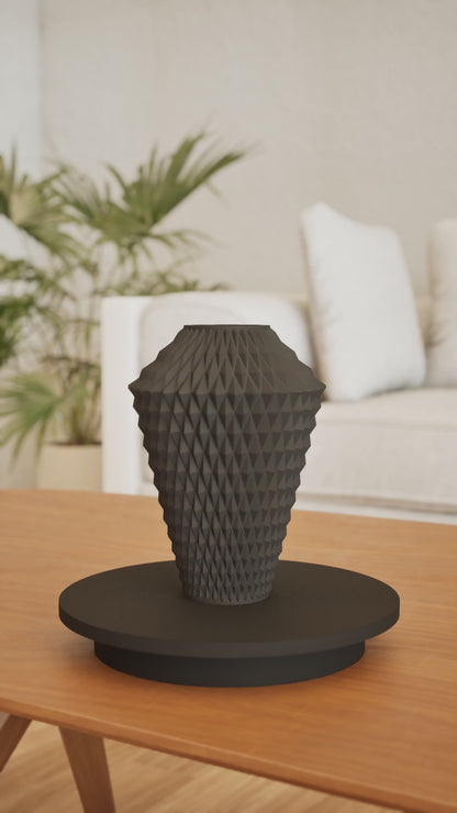 Artistic Vase, Contemporary Flower Holder, Interior Wabi Sabi Tabletop Accent, Decorative Home Floral Vessel