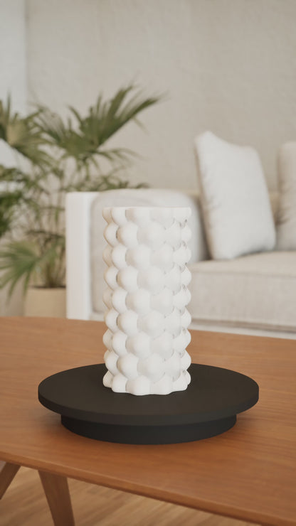 Modern Vase, Knotted Texture Weave, Mini Livingroom Accent, Versatile Floral Holder