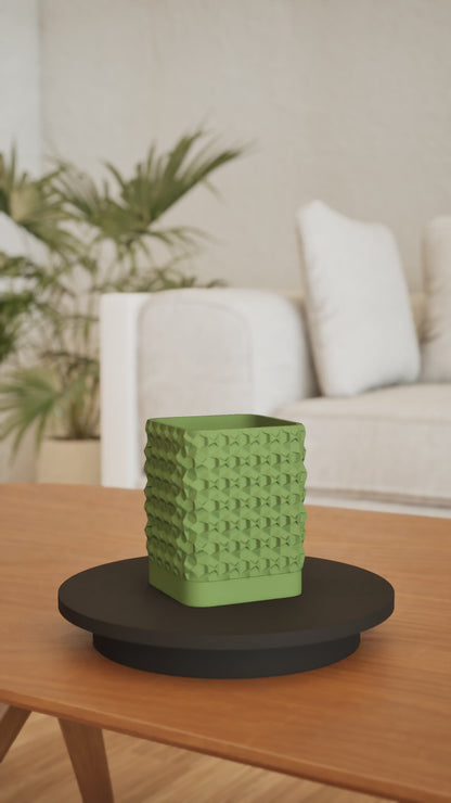 Planter Pot, Desk Organization, Succulent Display, Indoor Accent, Sculptural Modern