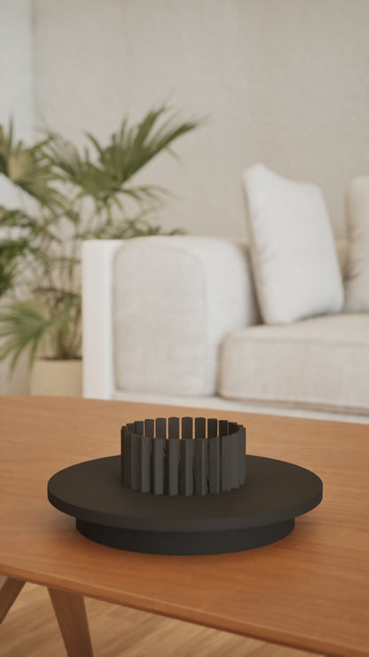 tealight holder, modern candle vessel, boho tabletop accent, scandinavian minimalist