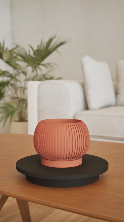 planter pot, midcentury minimalist succulent desktop organizer, indoor herb holder