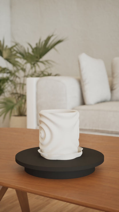 Waterdrop Planter Pot, Indoor Plant Holder, Minimalist Decorative Showpiece, Shatterproof 3D Decor, Modernplanter