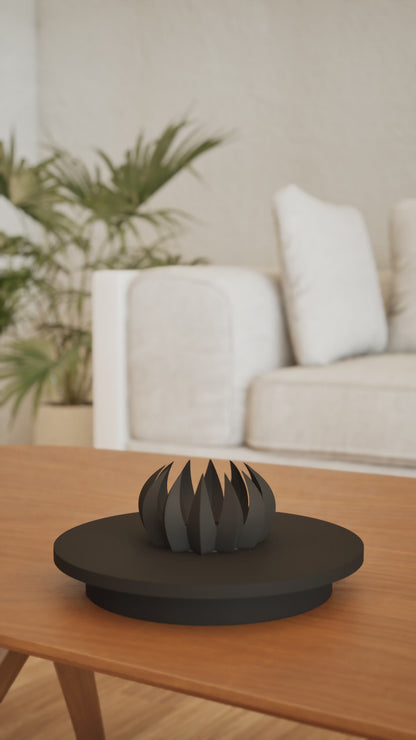 Candle Holder, Minimalist Sculptural Centerpiece, Taper Votive Display, Modern Dining