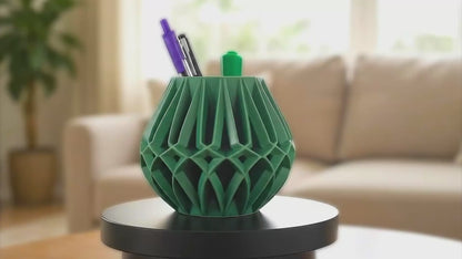 Desk Organizer, Contemporary Minimalist Workspace Pen Holder, Pencil Cup Storage