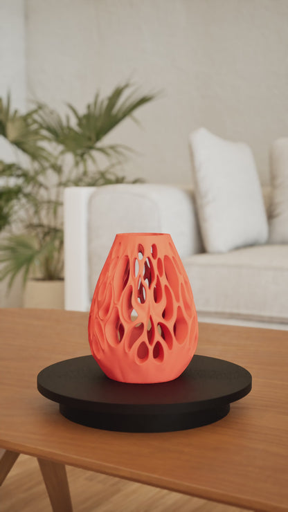 Modern Vase, Minimalist Sculptural Centerpiece Table Accent Contemporary Elegant Home