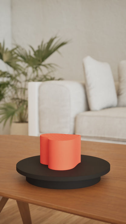 Trinket Jar, Heart-Shaped Vanity Catchall, Sculptural Jewelry Storage, Minimalist Organizer