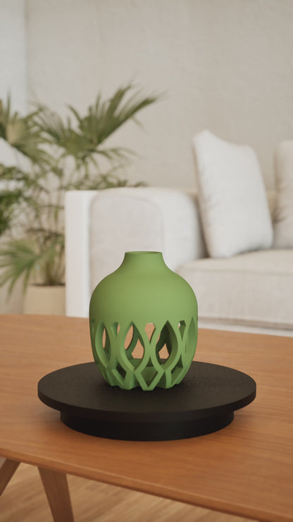 Modern Vase, Minimalist Sculptural Centerpiece, Contemporary Table Shelf Mantel Accent