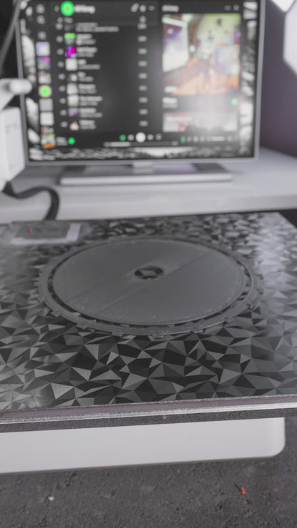 Orchid Planter, Root Viewing Display, Contemporary Ceramic Look Decorative Stand.