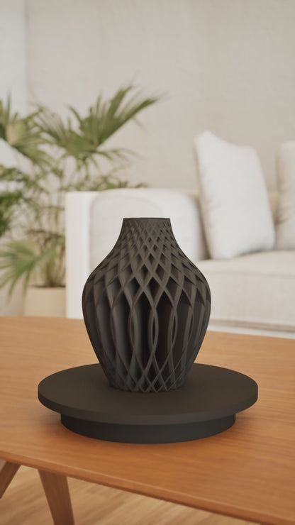 Modern Vase, Sculptural Home Decor, Minimalist Flower Accent, Tabletop Centerpiece, Nordic Design, Abstract Vessel