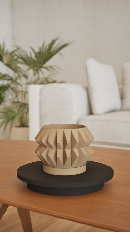 Indoor Planter, Minimalist Succulent Pot, Modern Desk Organizer, Decorative Accessory