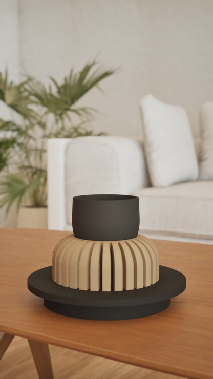 Multi Purpose Planter Pot, Contemporary Scandinavian Minimalist Indoor Planters, Minimal Succulent Desk Organizer