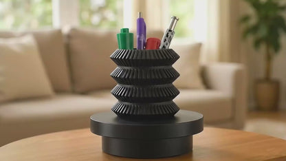 Desk Organizer, Pen Holder, Pencil Cup, Minimalist Workstation Accessory, Contemporary