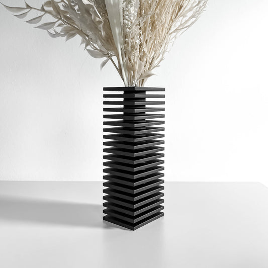 Minimalist Vase, Elegant Modern Flower Display, Table Centerpiece, Desk Organizer.